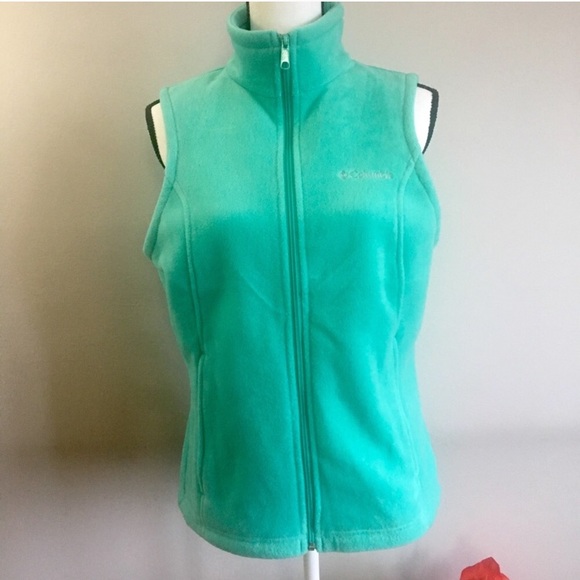 Columbia mint sawyer rapids 2.0 fleece zip up vest - Picture 4 of 9